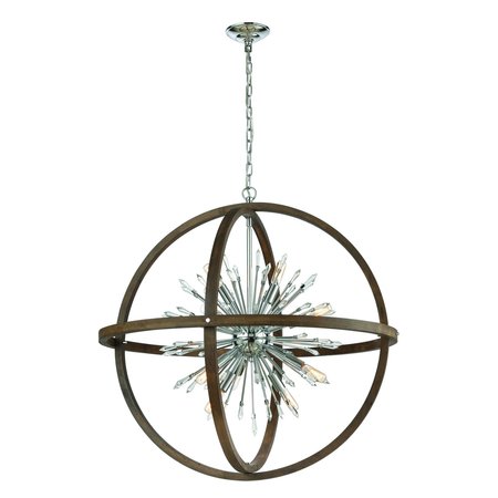 ELK HOME Morning Star 19.5'' Wide 6-Light Pendant - Chrome D4470